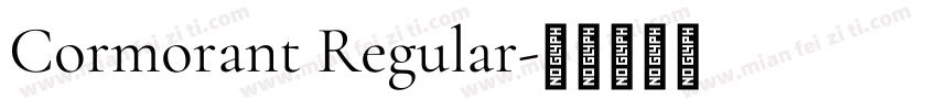 Cormorant Regular字体转换